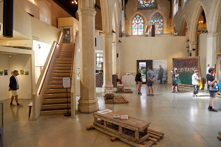 Inside a converted church
