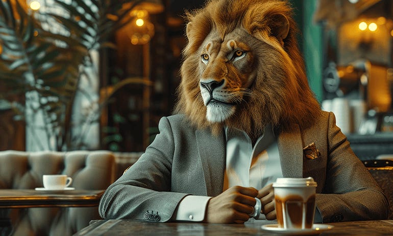 lion-head-man-restuarant-kinky-dating