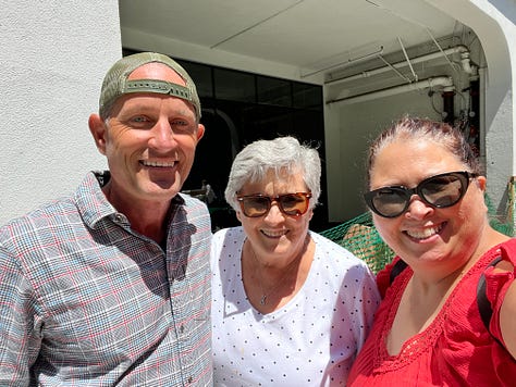 images of friends and family and food
