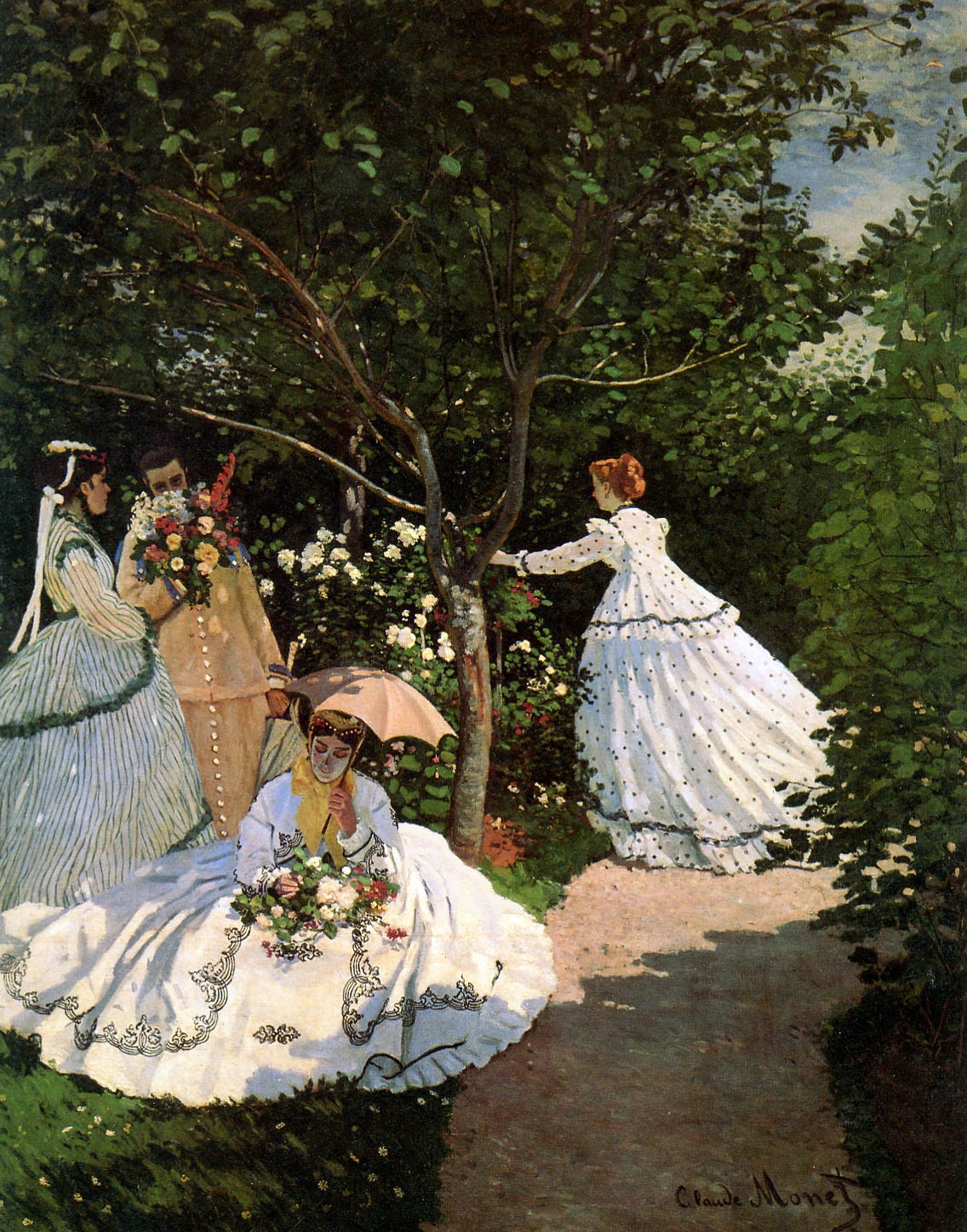 Women in the garden, 1866 - Claude Monet - WikiArt.org