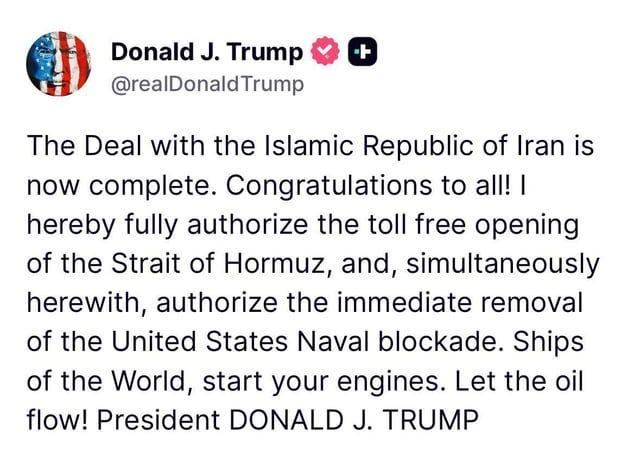 Ships of the World, start your engines. Let the oil flow! President DONALD  J. TRUMP : r/oil