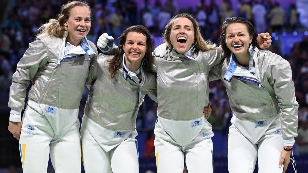 Ukraine's national fencing team wins first gold medal at 2024 Olympics |  RBC-Ukraine