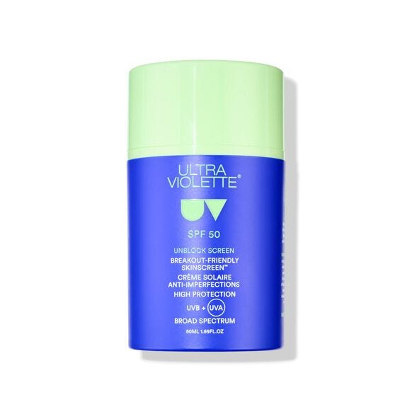 Ultra Violette Unblock Screen SPF 50 Breakout-Proof Skinscreen Face SPF