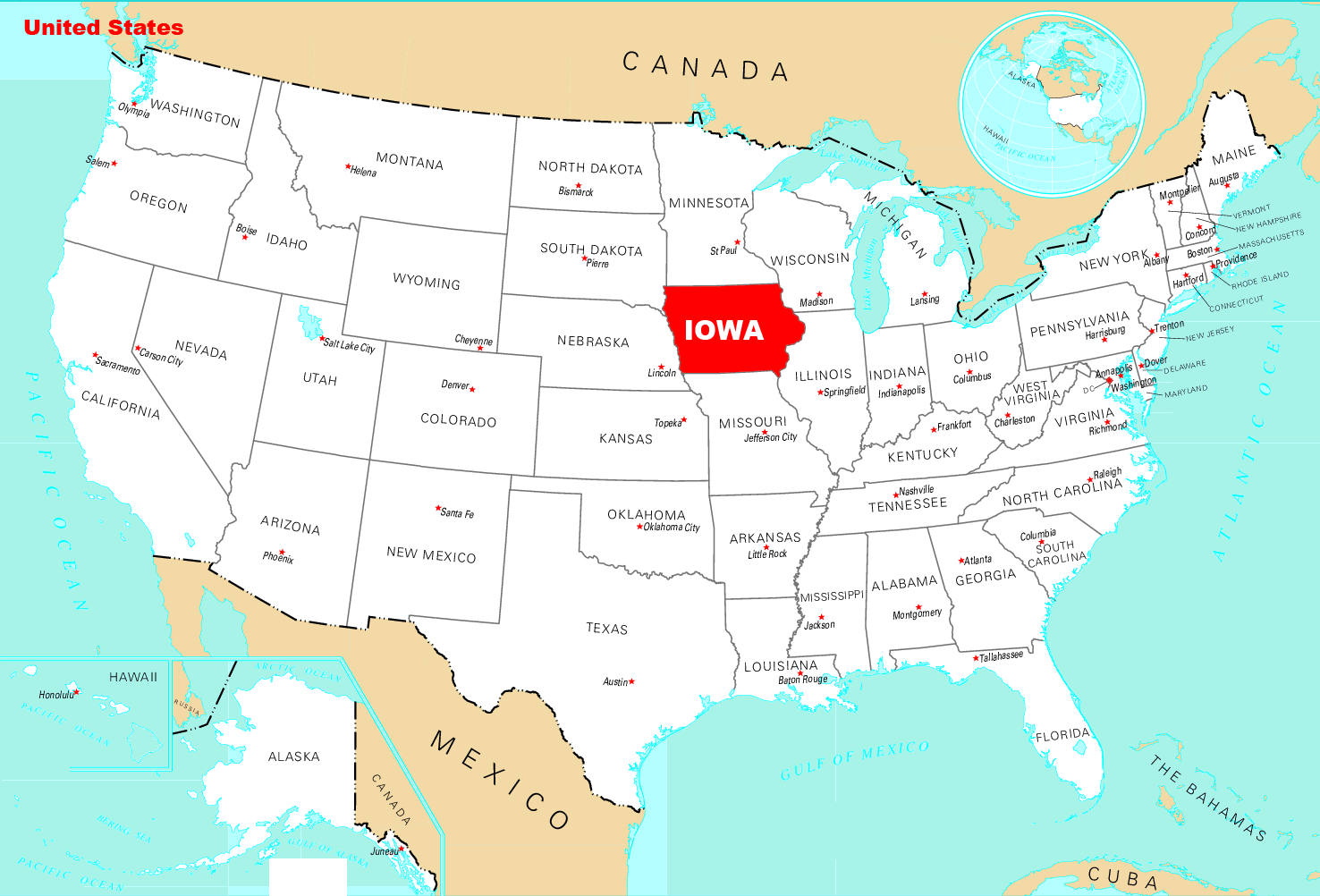 Pongamos Iowa en el mapa. - by Toni Betrán - Gotas de Iowa, image size:1476x1002