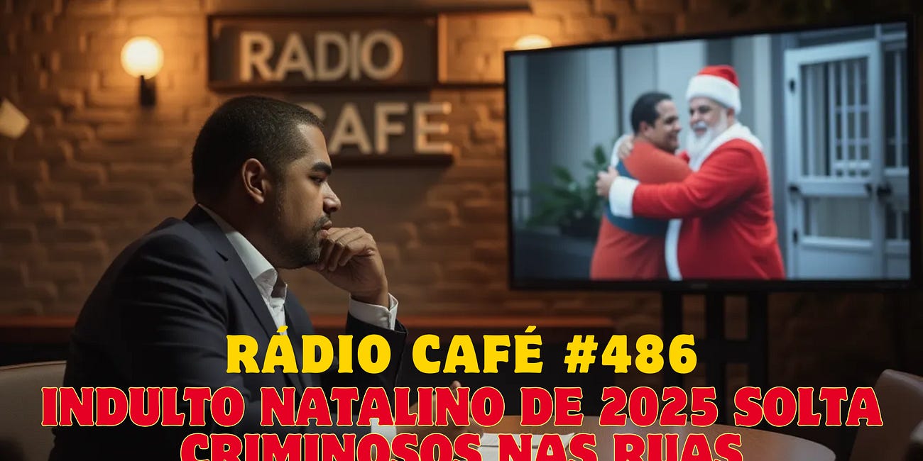 RÁDIO CAFÉ #486 - Indulto natalino de 2025 solta criminosos nas ruas