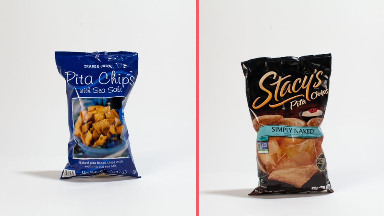Trader Joe's Pita Chips are your well-known Stacy's pita chips