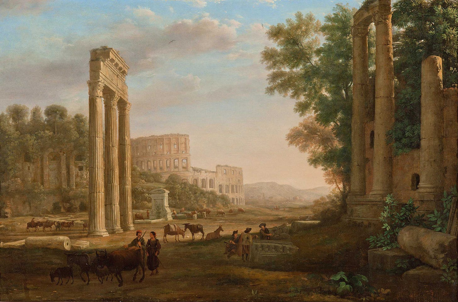 A View of the Roman Forum, Giovanni Paolo Panini, before 1765 A View of the Roman Forum, Giovanni Paolo Panini, before 1765