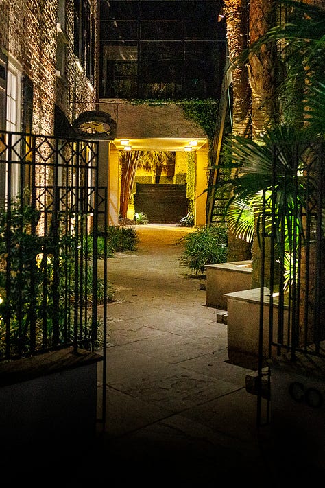 People and Night time shots in Charleston Old Town