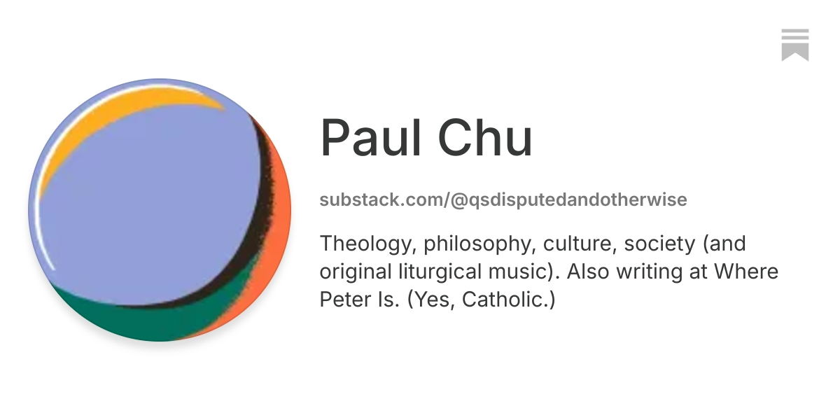Paul Chu | Substack