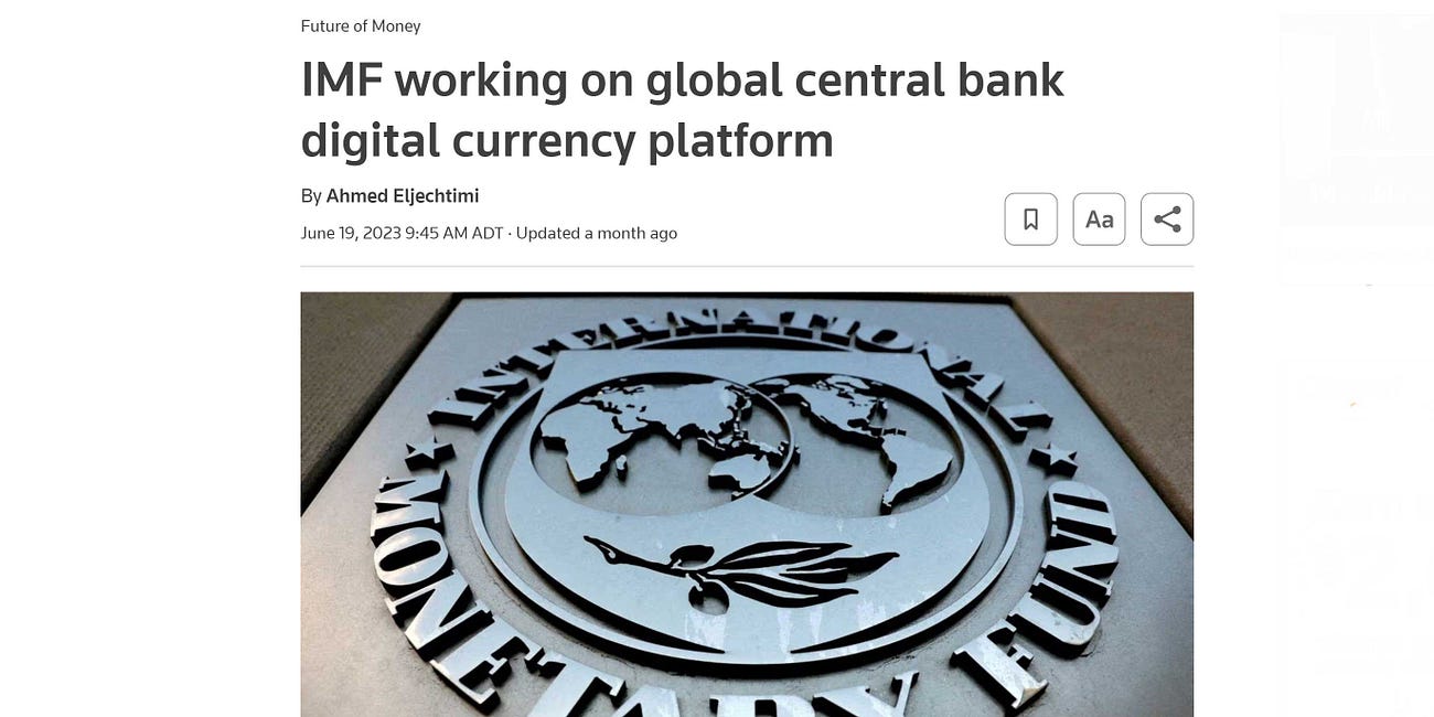 IMF Wants Global CBDC