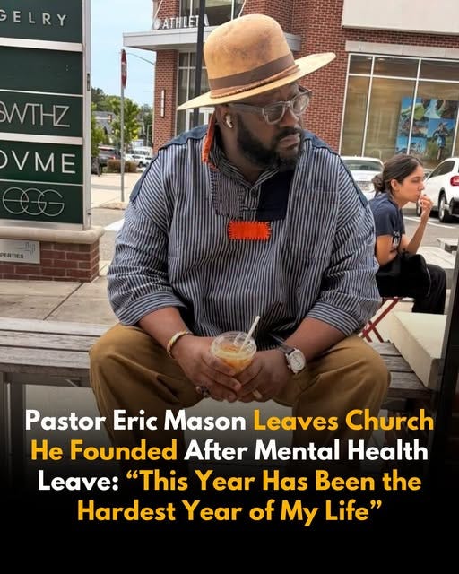 May be an image of hat and text that says 'ELRY ATHLET WTHZ VME PERTIES ERTIE Pastor Eric Mason Leaves Church He Founded After Mental Health Leave: "This Year Has Been the Hardest Year of My Life"'