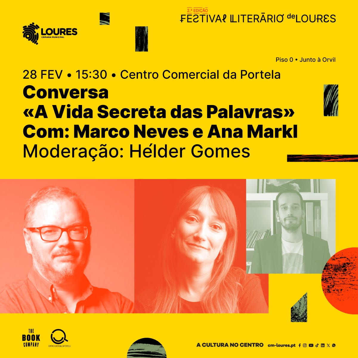 Pode ser uma imagem de texto que diz "LOURES CAPMRAMUNNICAL MUNICNAL DAPARAN 2.EDIÇÃO FESTIVAL ILITERÃRIO LOURES Piso o • Junto Orvil Centro Comercial da Portela 28 FEV 15:30 Conversa <<A Vida Secreta das Palavras» Com: Marco Neves e Ana Markl Moderação: Hélder Gomes IE BOOK BO COMPIAT O KpoMHooMaHT ACULTURA AGULTURAOCTROmwx8dax NO CENTRO em-loures.pt foodmxo" Pode ser uma imagem de texto que diz "LOURES CAPMRAMUNNICAL MUNICNAL DAPARAN 2.EDIÇÃO FESTIVAL ILITERÃRIO LOURES Piso o • Junto Orvil Centro Comercial da Portela 28 FEV 15:30 Conversa <<A Vida Secreta das Palavras» Com: Marco Neves e Ana Markl Moderação: Hélder Gomes IE BOOK BO COMPIAT O KpoMHooMaHT ACULTURA AGULTURAOCTROmwx8dax NO CENTRO em-loures.pt foodmxo"