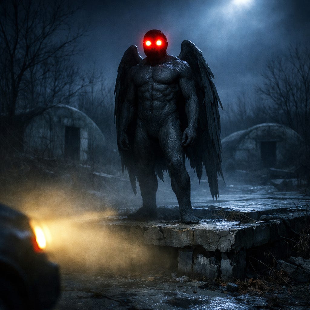 Mothman Rises Myth of the Day: Mothman - Mythology: Gods and Monsters