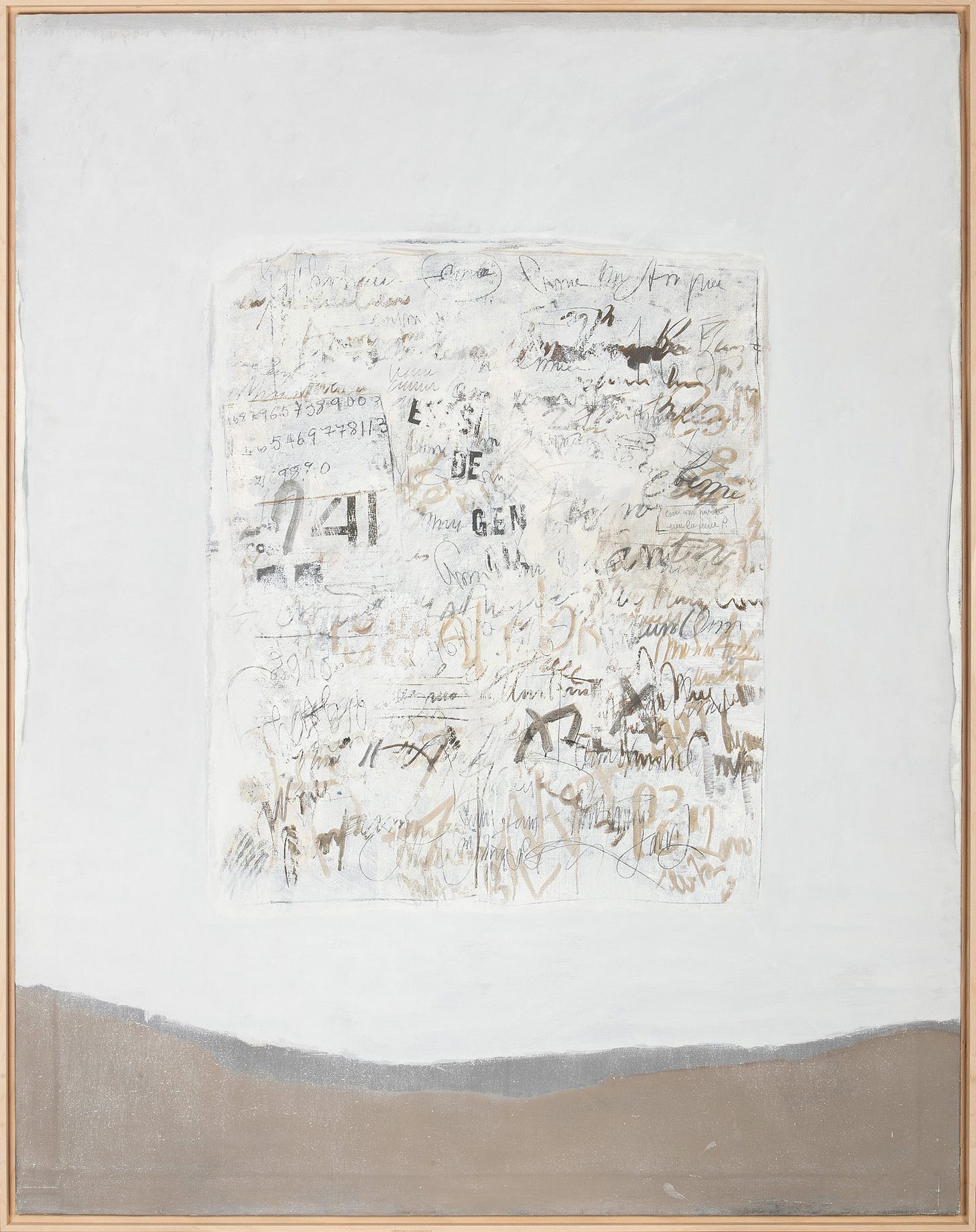 Sarah Grilo, Cartel, (oil on canvas), 1975 [Maisterravalbuena, Madrid. © The Estate of Sarah Grilo, Madrid]