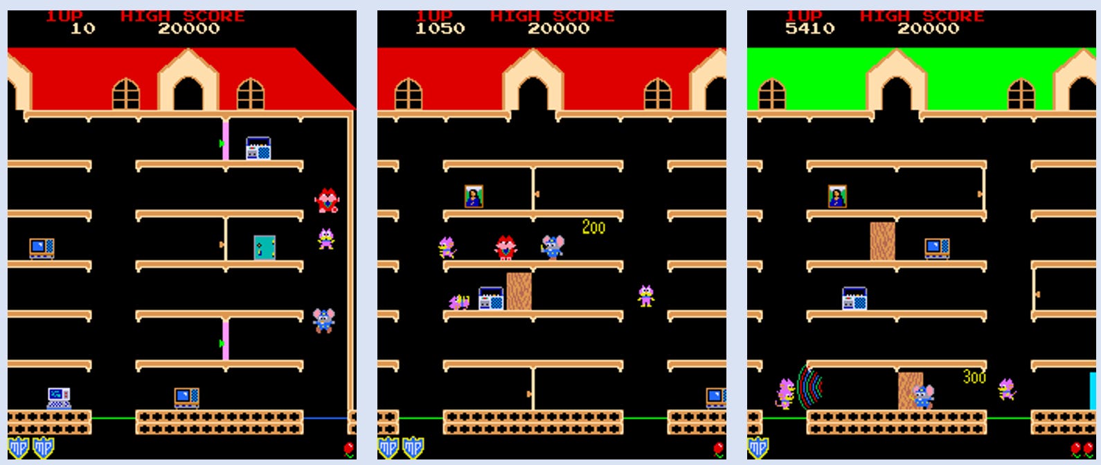 The Classic Arcade and Console Era (1972-1989) - Mappy