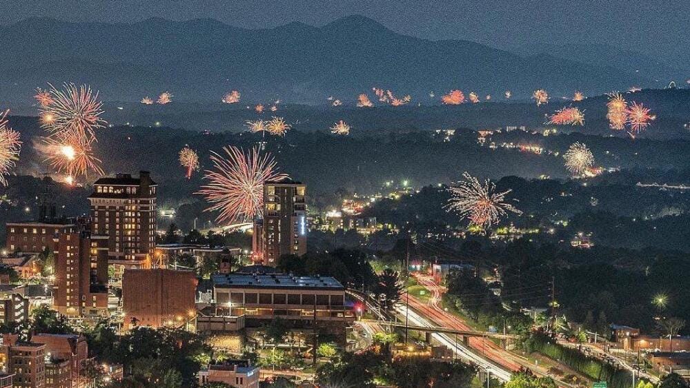 Fourth of July in Asheville