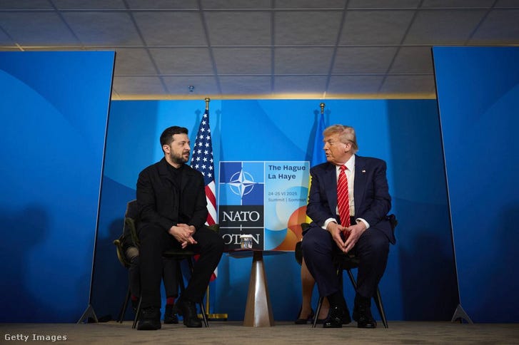 Volodimir Zelenszkij és Donald Trump 2025. június 25-én