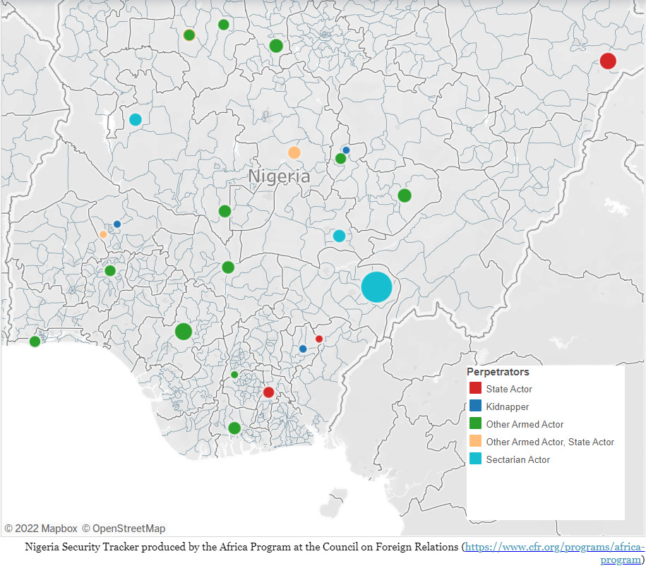 CFR's Nigeria Security Tracker Weekly Update: October 15-21, 2022