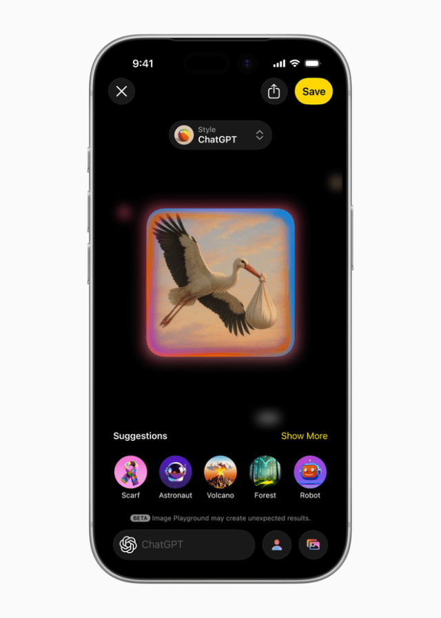 A new Any Style option in Image Playground allows users to tap into ChatGPT for even more creative control.