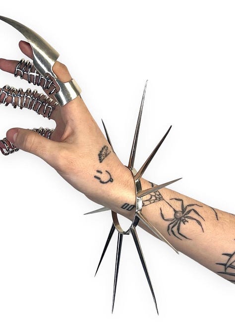 Chris Habana My ENEMY spike jewellery trend