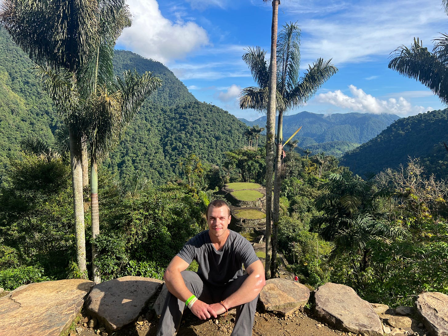 I recently completed a 4-day hike through the Colombian jungle to the Lost City, the 1,200-year-old capital of the indigenous Tairona people. I recently completed a 4-day hike through the Colombian jungle to the Lost City, the 1,200-year-old capital of the indigenous Tairona people.