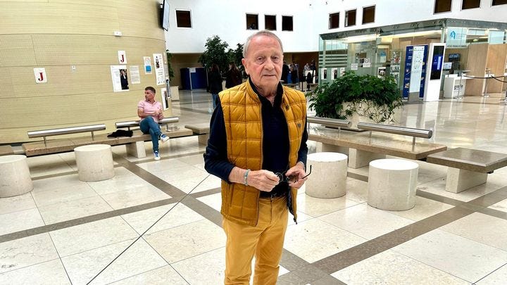 Jacques, at the Avignon judicial court (Vaucluse), October 9, 2024. (JULIETTE CAMPION / FRANCEINFO)