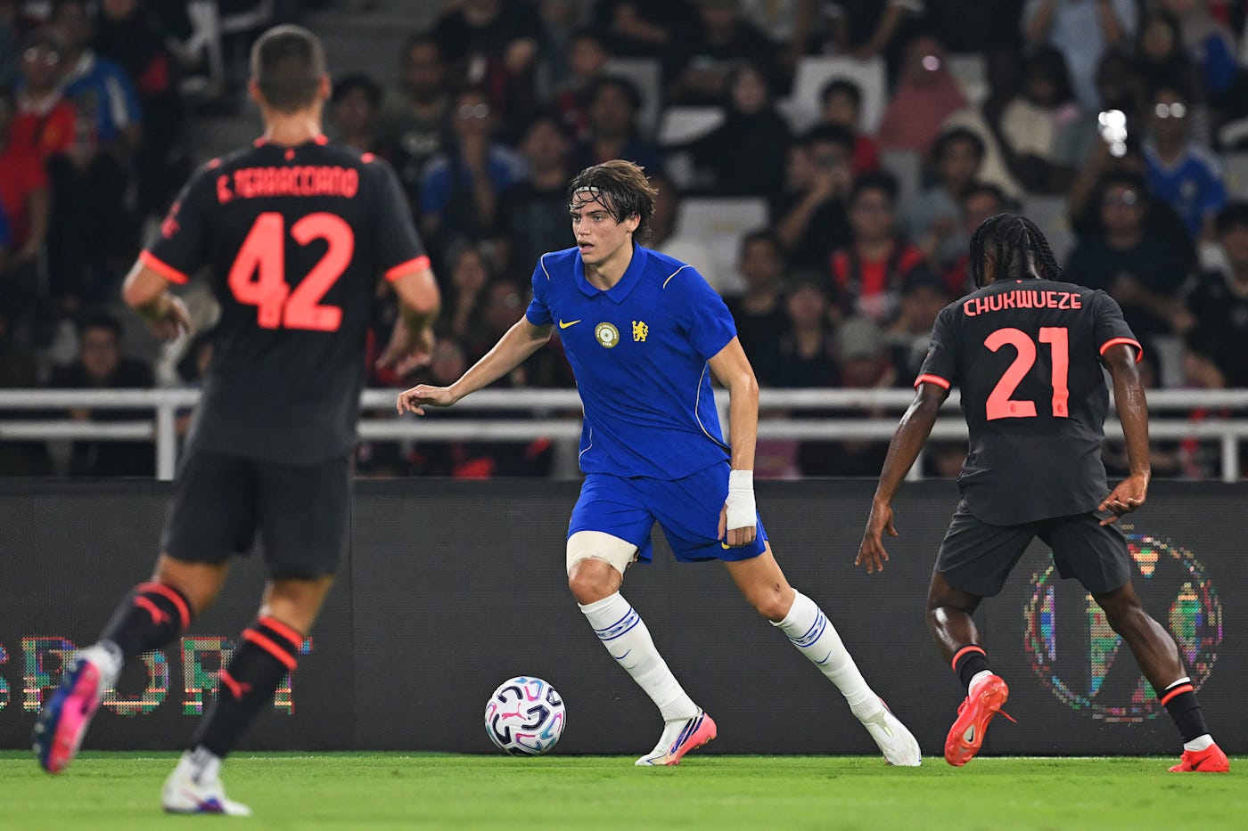 Marco Palestra left back against Milan Marco Palestra left back against Milan