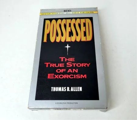 Audiolivro em fita cassete de 'Possessed', de Thomas B. Allen. Audiolivro em fita cassete de 'Possessed', de Thomas B. Allen.