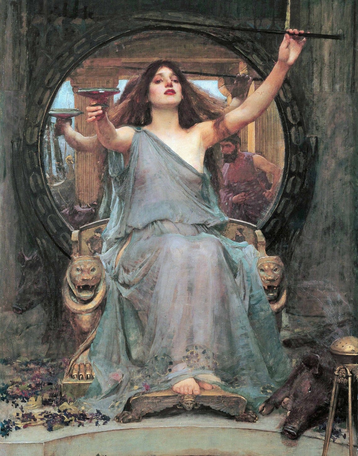 CIRCE Offering the Cup to Odysseus John William Waterhouse image 1