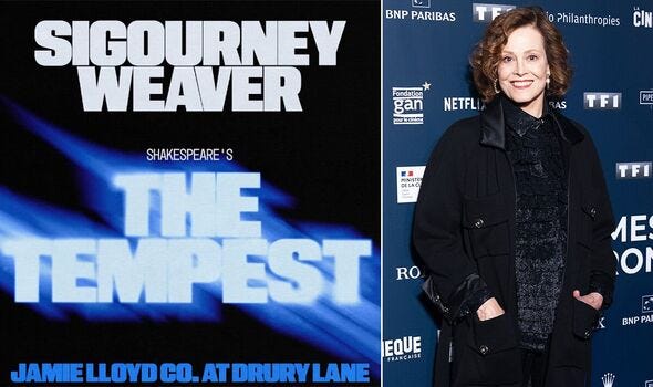 Sigourney Weaver to star in Shakespeare's The Tempest | Theatre |  Entertainment | Express.co.uk