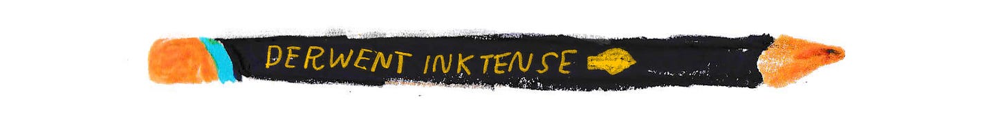 derwent inktense illustration by Beth Spencer