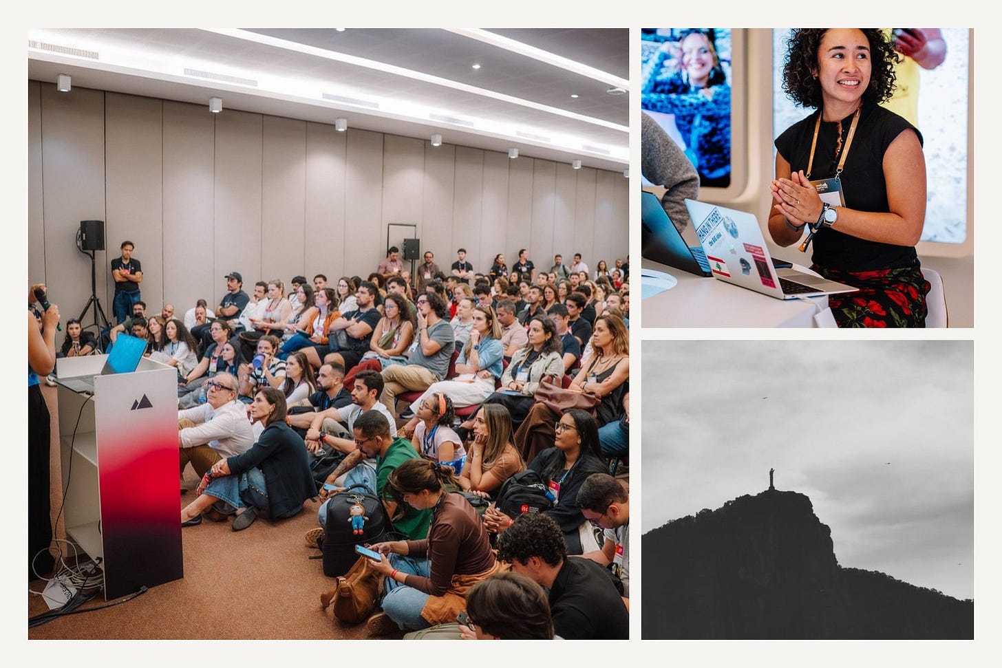 Web Summit Rio, Dani speaking, and Christ the Redeemer