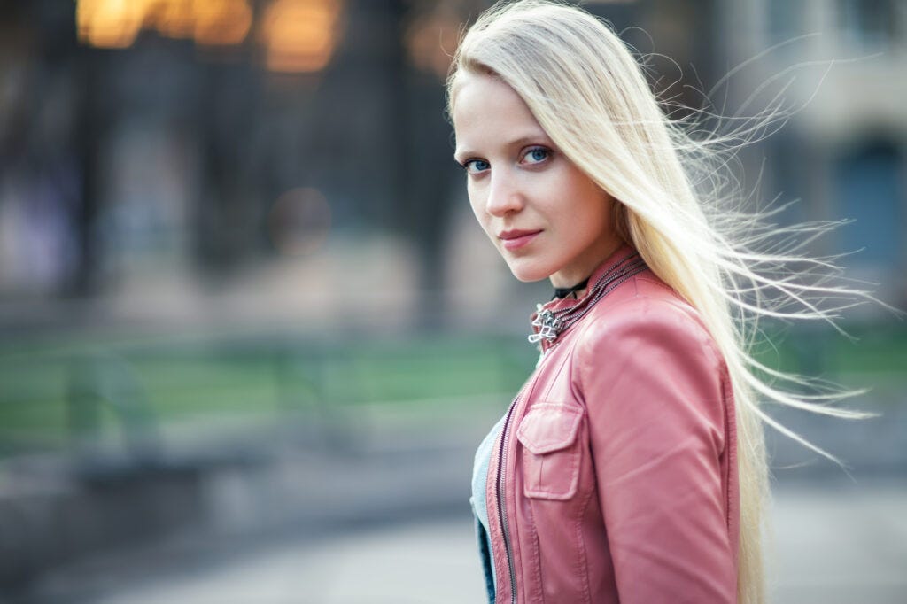 young blonde woman
