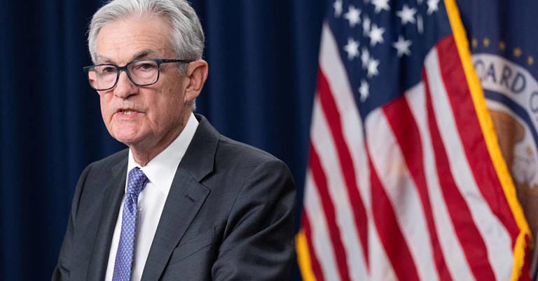 US Federal Reserve Board Chairman Jerome Powell speaks during a news conference following a Federal Open Market Committee (FOMC) meeting in Washington, DC, on Dec. 10, 2025.