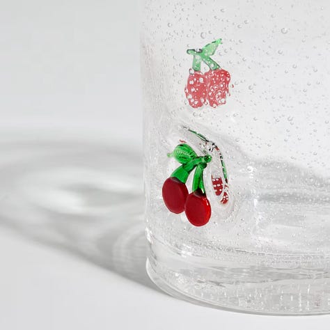 Vasos de cristal con motivos frutales - Maisons du Monde