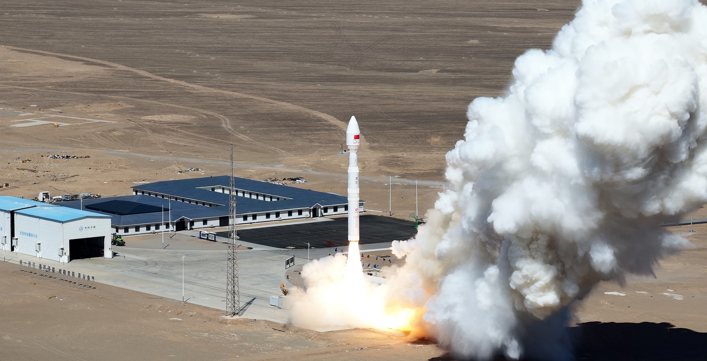 CAS Space’s Kinetica-1 Y12 vehicle blasting off from Launch Area 130 at the Jiuquan Satellite Launch Center on April 14th 2026.