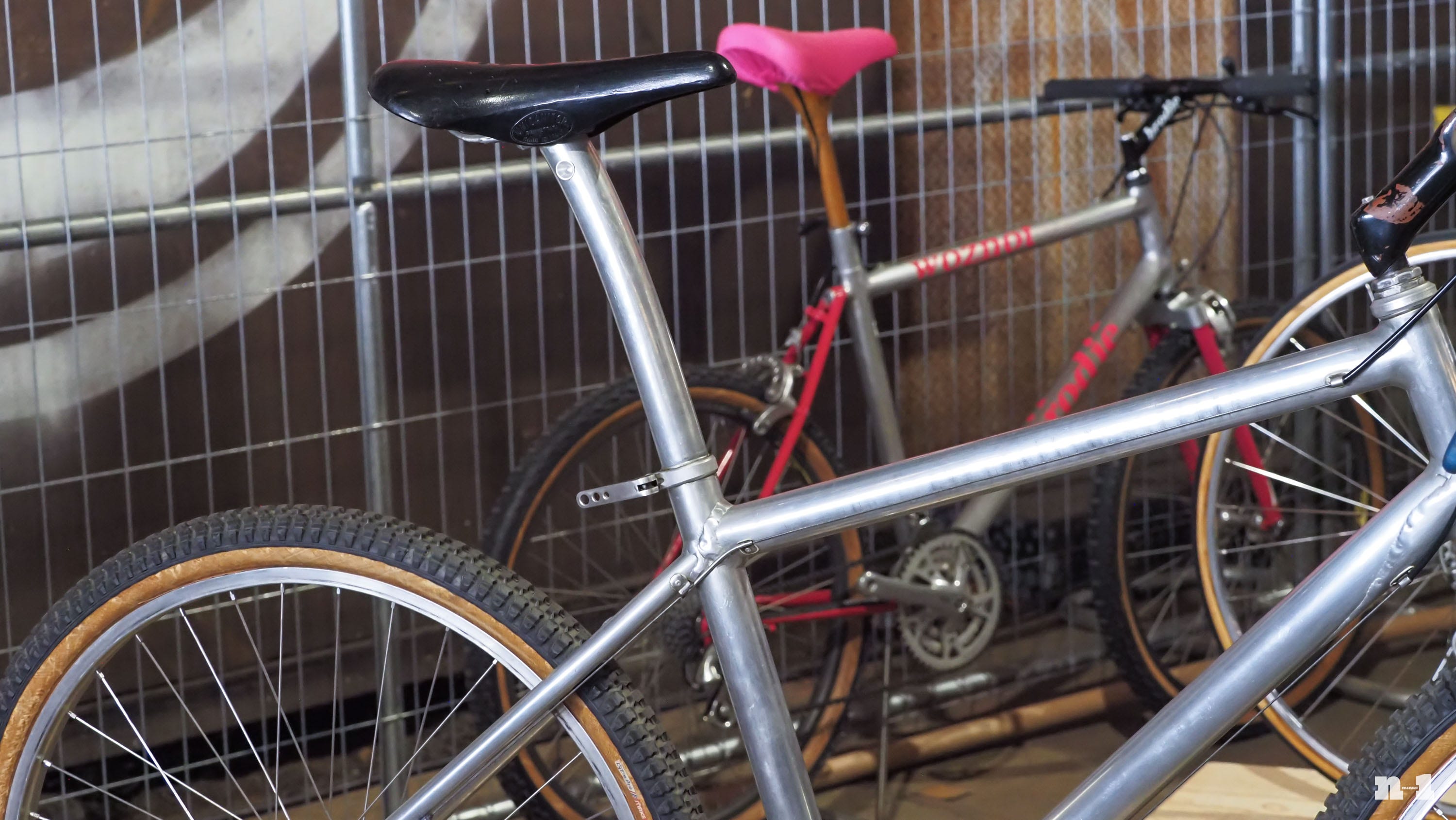 Charlie Cunningham drop-bar mountain bike oversized seatpost