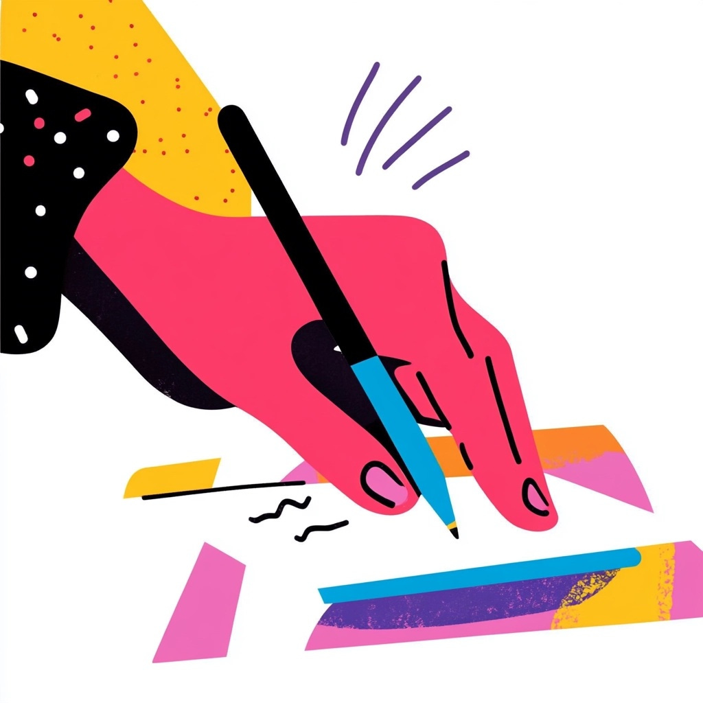 Midjourney imagines an author signing her name to a document