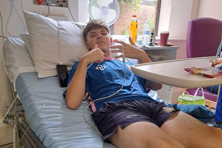 Joseph in the hospital hours before he sadly died Joseph in the hospital hours before he sadly died