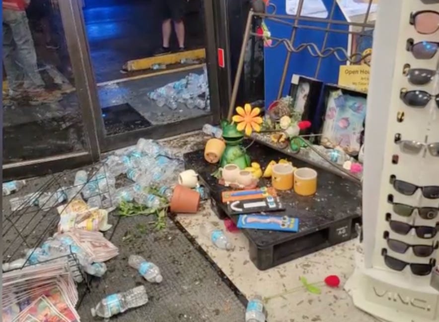 Man Charged With DUI After Car Crashes Into Manatee Avenue Market