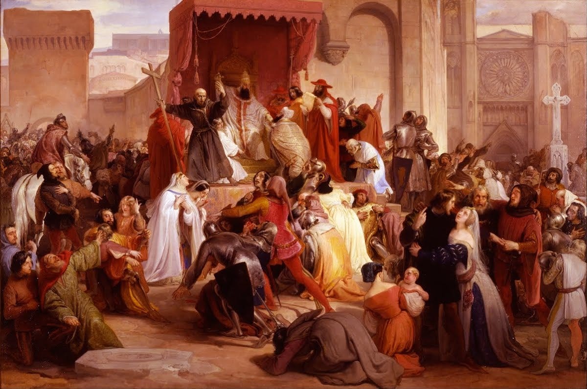 Pope Urban II Preaching the First Crusade in the Square of Clermont - Francesco Hayez — Google Arts & Culture Pope Urban II Preaching the First Crusade in the Square of Clermont - Francesco Hayez — Google Arts & Culture