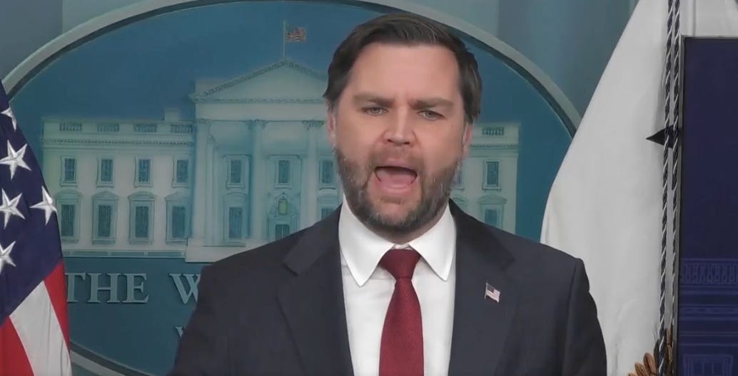 JD Vance Says ICE Murderer Just Really Scared Of Cars Right Now, OK?