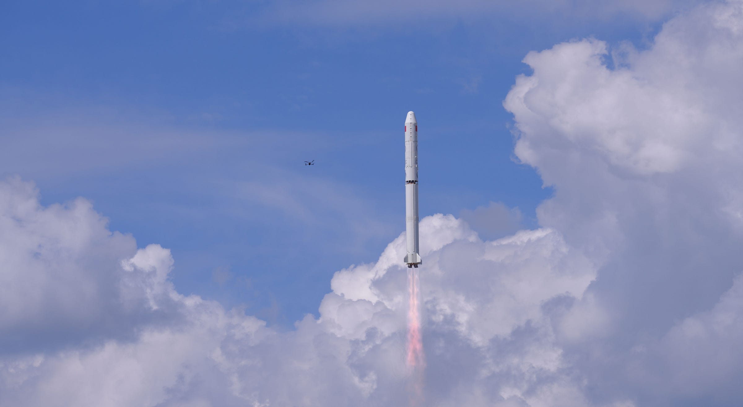 A Long March 2C launch vehicle during first-stage flight from the Taiyuan Satellite Launch Center on August 17th 2026. A Long March 2C launch vehicle during first-stage flight from the Taiyuan Satellite Launch Center on August 17th 2026.