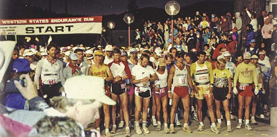 Start of 1989 Western States 100