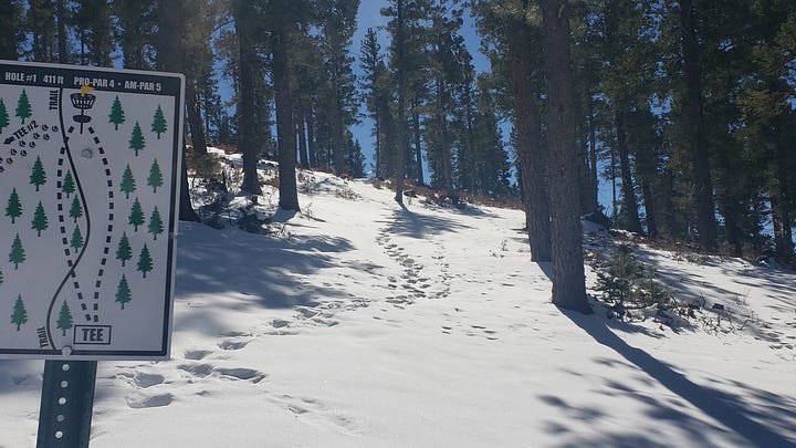 disc golf course in four seasons in cloudcroft nm