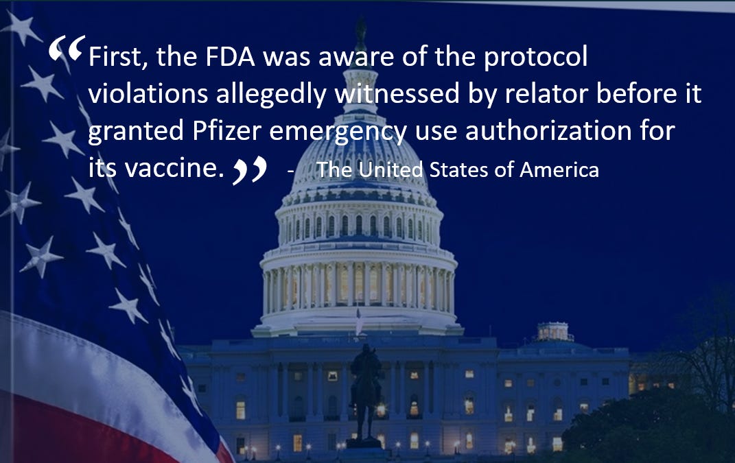 Court Filing in Pfizer Case Asserts That the US Government Is NOT Interested in Investigating Itself