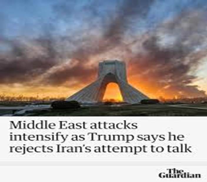 US president claims 'they want to talk. I said: Too Late!', while Rubio  threatens the 'hardest hits are yet to come'