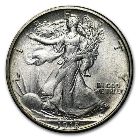 1918 Walking Liberty Half Dollar BU - Walmart.com - Walmart.com