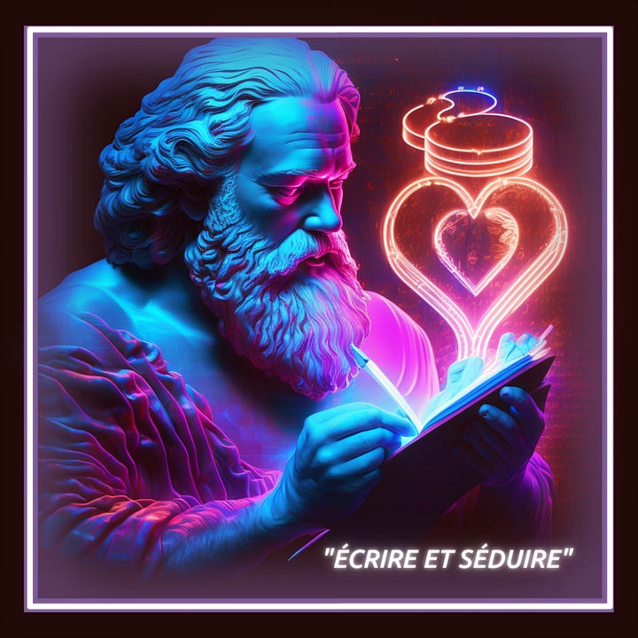 Socrate amoureux, écrit une lettre d'A