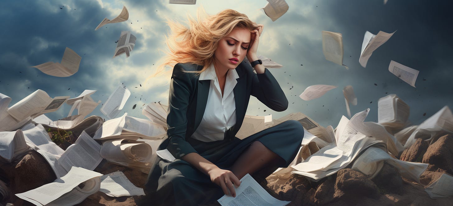 Job seeker working hard on their next career opportunity.  Image generated by Midjourney AI.